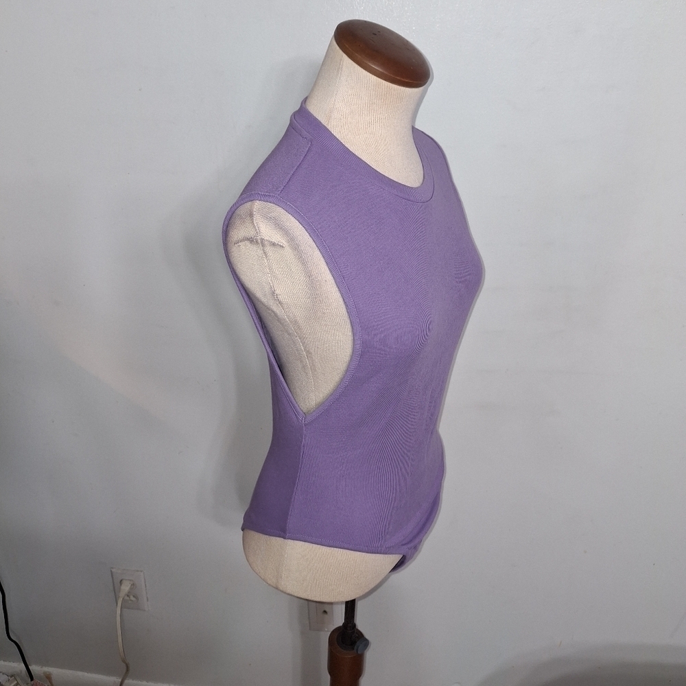 Purple Sleeveless Bodysuit- W Sz Small - Picture 2 of 6